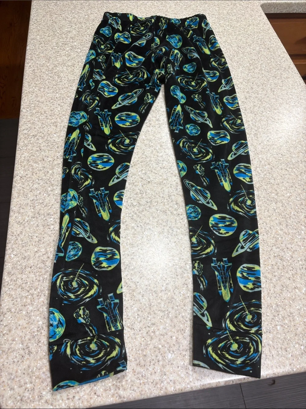 Cat & Jack size 14 space themed fleece/velour pajamas
